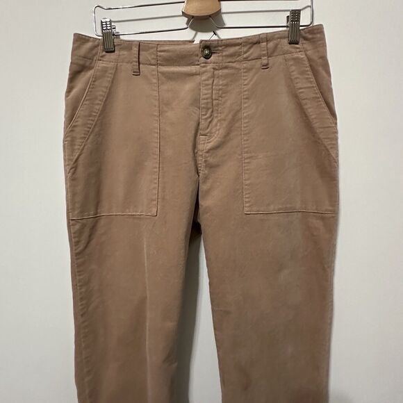 Joie Painter Chino Pants 28 Deep Blush Velvety Ankle Pockets Trendy Classic NEW - Picture 3 of 11
